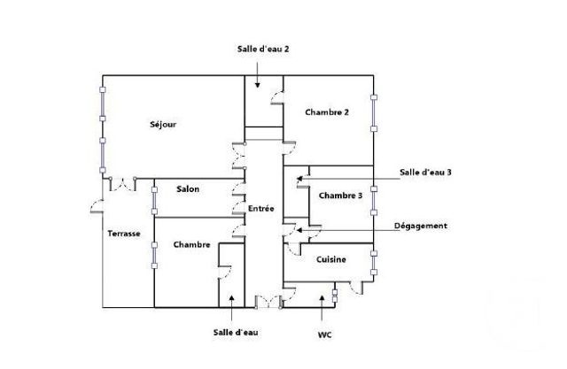 Appartement F5 à vendre - 5 pièces - 148.13 m2 - PARIS - 75016 - ILE-DE-FRANCE - Century 21 Agence Jaurès