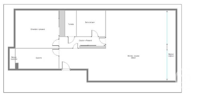 Afficher la photo en grand Appartement F3 à vendre - 3 pièces - 62.66 m2 - BOULOGNE BILLANCOURT - 92 - ILE-DE-FRANCE - Century 21 Agence Jaurès