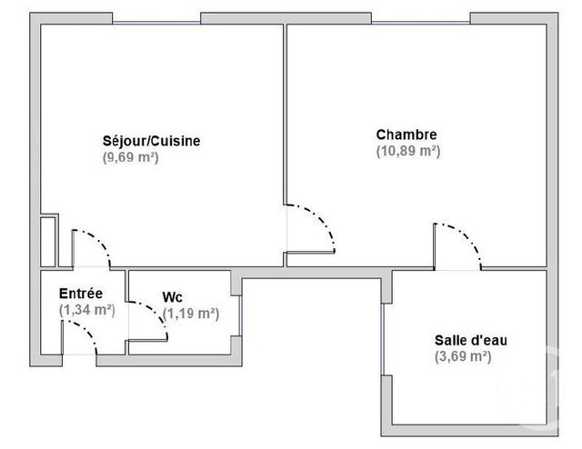 Appartement F2 à vendre - 2 pièces - 26.8 m2 - BOULOGNE BILLANCOURT - 92 - ILE-DE-FRANCE - Century 21 Agence Jaurès
