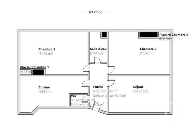 Appartement F3 à vendre - 3 pièces - 57.0 m2 - BOULOGNE BILLANCOURT - 92 - ILE-DE-FRANCE - Century 21 Agence Jaurès