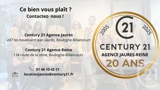 Appartement T2 à louer - 2 pièces - 46.07 m2 - ISSY LES MOULINEAUX - 92 - ILE-DE-FRANCE - Century 21 Agence Jaurès